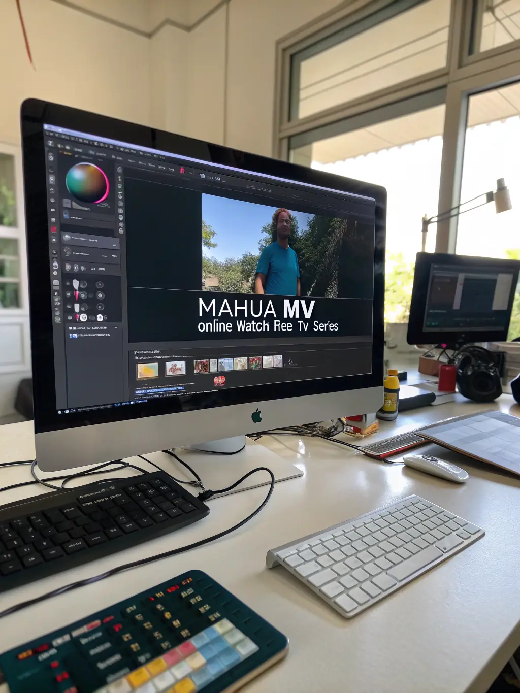 A demonstration of the AI-driven object removal tool in the Mahua mv online watch free TV series app, removing unwanted elements from a video scene.