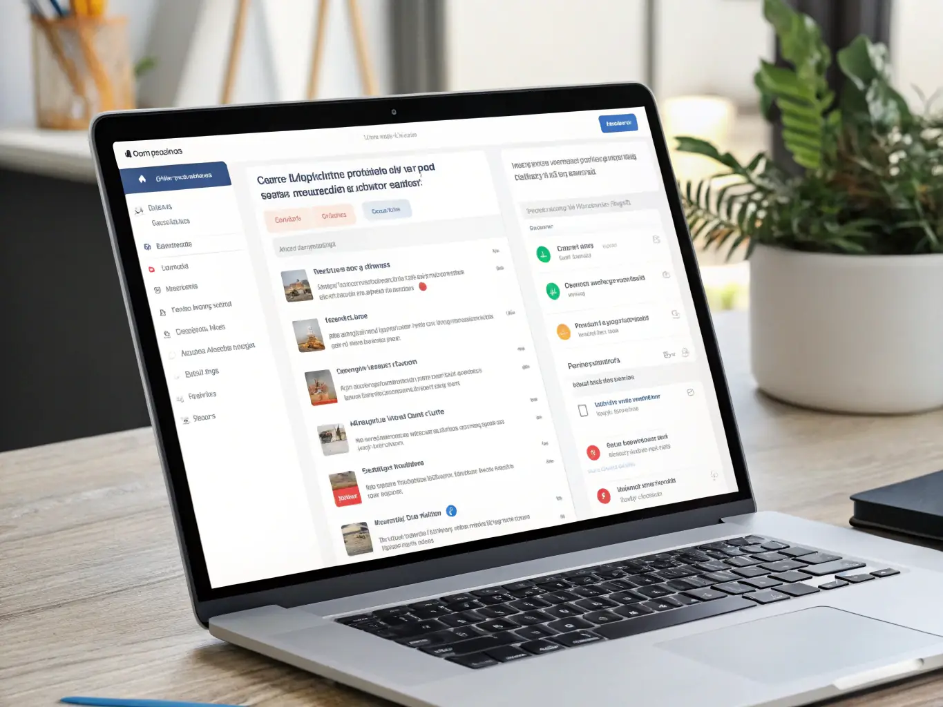 An image depicting AI-powered moderation tools in action, with examples of flagged content and automated responses.